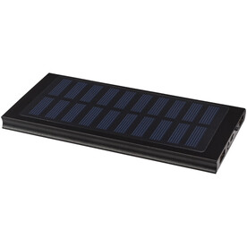 Stellar 8000 mAh Solar Powerbank, schwarz bedrucken, Art.-Nr. 12368800