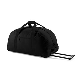 Bag Base Classic Wheely Holdall, Black, One Size bedrucken, Art.-Nr. 699291010