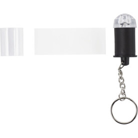 Schlüsselanhänger mit Taschenlampe Carly – Neutral bedrucken, Art.-Nr. 021999999_2411