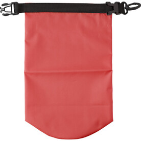 Wasserfeste Strandtasche aus Polyester Pia – Rot bedrucken, Art.-Nr. 008999999_8565