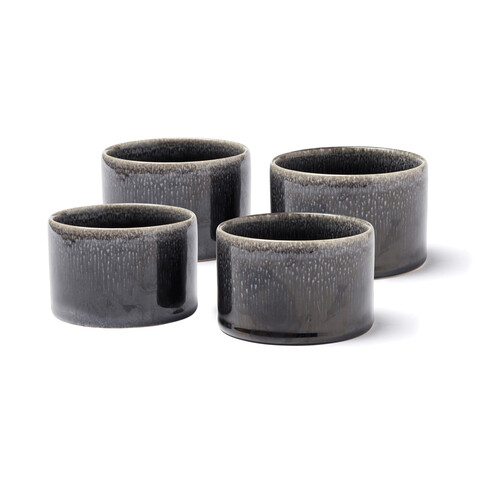 Nomimono Schüssel-Set mini, 4er-Set schwarz bedrucken, Art.-Nr. 3689