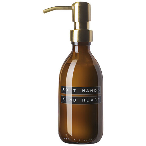 Wellmark Soft Hands Handlotion-Spender, 250 ml, amber heather bedrucken, Art.-Nr. 12630911