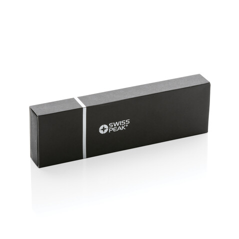 Swiss Peak Cedar Stifte-Set aus RCS recyceltem Aluminium schwarz bedrucken, Art.-Nr. P611.161