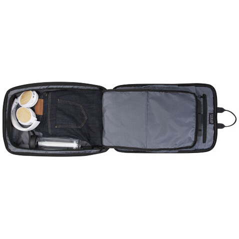 Rise Laptop-Rucksack GRS Recycelt 15,6&quot;, schwarz bedrucken, Art.-Nr. 12069790