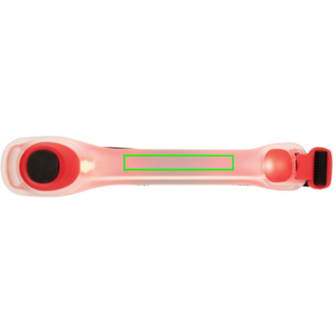 Sicherheitsband mit LED rot bedrucken, Art.-Nr. P239.430