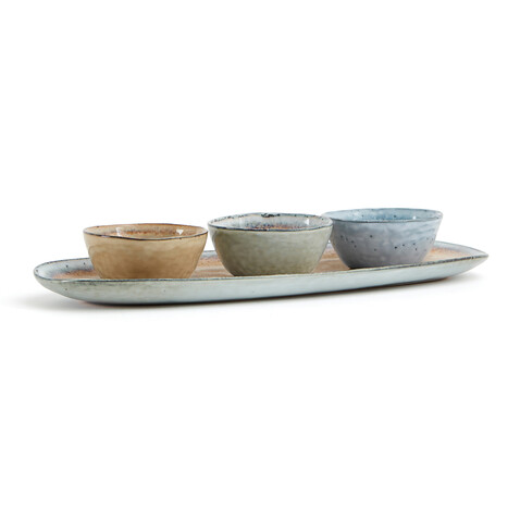 Nomimono Servier-Set beige bedrucken, Art.-Nr. 3559