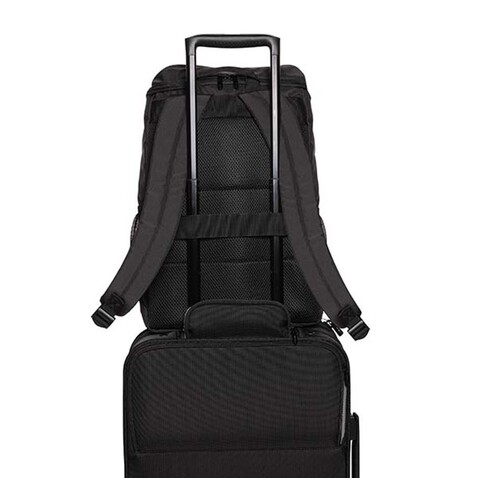 Swiss Peak AWARE™ Easy Access 15.6&quot; Laptop-Rucksack schwarz bedrucken, Art.-Nr. P763.111