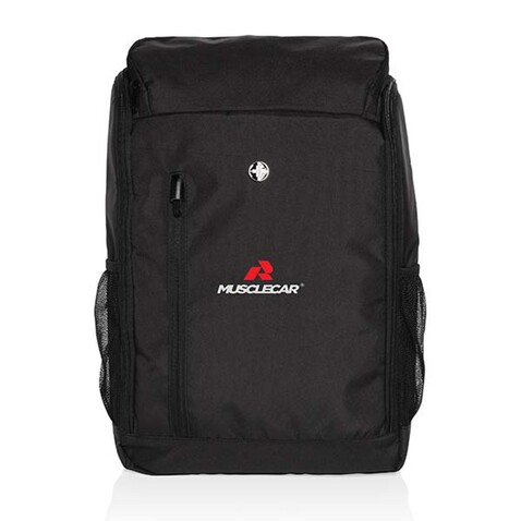 Swiss Peak AWARE™ Easy Access 15.6&quot; Laptop-Rucksack schwarz bedrucken, Art.-Nr. P763.111