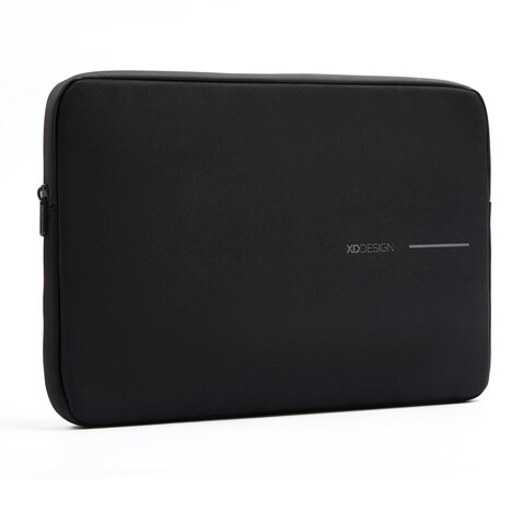 XD Design 14&quot; Laptop Sleeve schwarz, grau bedrucken, Art.-Nr. P706.201