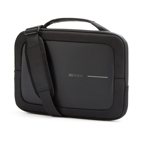 XD Design 16&quot; Laptop Tasche schwarz, grau bedrucken, Art.-Nr. P706.231