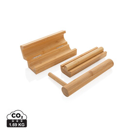 Ukiyo Sushi-Set aus Bambus braun bedrucken, Art.-Nr. P262.039