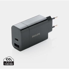Philips Ultra Fast PD Wall-Charger schwarz bedrucken, Art.-Nr. P301.081