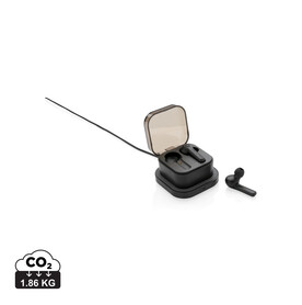 TrueWireless Ohrhörer in kabelloser Ladebox schwarz bedrucken, Art.-Nr. P329.121 TrueWireless Ohrhörer in kabelloser Ladebox schwarz bedrucken, Art.-Nr. P329.121