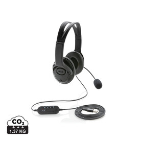 Over-Ear Headset mit Kabel schwarz bedrucken, Art.-Nr. P329.151 Over-Ear Headset mit Kabel schwarz bedrucken, Art.-Nr. P329.151