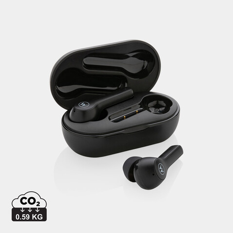 Motorola IPX5 TWS MOTO Buds 85 schwarz bedrucken, Art.-Nr. P329.501