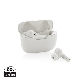 Liberty Pro TWS-Ohrhörer aus recyceltem RCS-ABS weiß bedrucken, Art.-Nr. P329.583