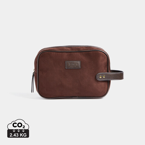 VINGA Hunton Kosmetiktasche braun bedrucken, Art.-Nr. 526019