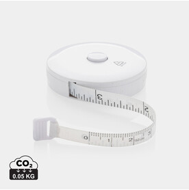 Schneiderband aus RCS recyceltem Kunststoff weiß bedrucken, Art.-Nr. P110.023