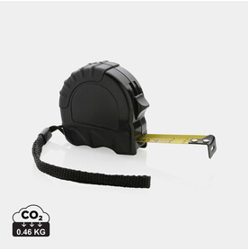 3m/16mm Maßband aus RCS recyceltem Kunststoff schwarz bedrucken, Art.-Nr. P112.101