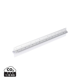 Aluminiumlineal 30 cm silber bedrucken, Art.-Nr. P165.132