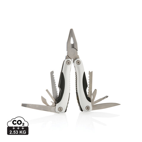 Fix Multitool silber, schwarz bedrucken, Art.-Nr. P221.132