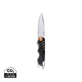 Excalibur Messer schwarz, orange bedrucken, Art.-Nr. P221.461