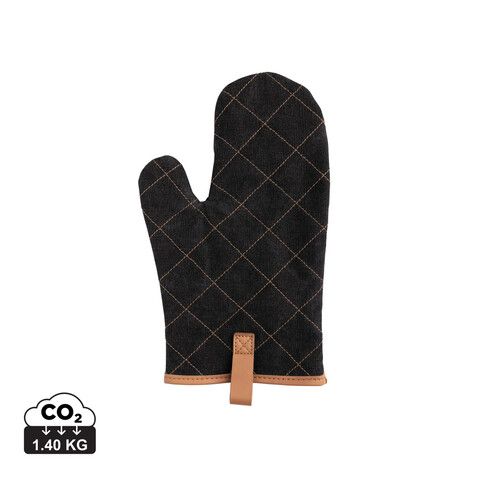 Deluxe Canvas Ofenhandschuh schwarz bedrucken, Art.-Nr. P262.831