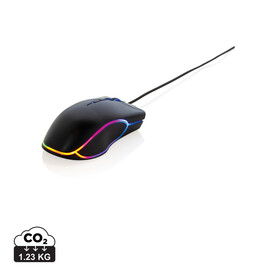 RGB Gaming Maus schwarz bedrucken, Art.-Nr. P300.161