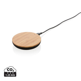 Bamboo X 5W Wireless Charger braun bedrucken, Art.-Nr. P308.279 Bamboo X 5W Wireless Charger braun bedrucken, Art.-Nr. P308.279