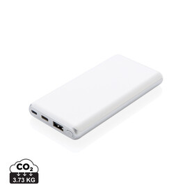 Ultraschnelle 10.000 mAh Powerbank mit PD weiß bedrucken, Art.-Nr. P324.673 Ultraschnelle 10.000 mAh Powerbank mit PD weiß bedrucken, Art.-Nr. P324.673