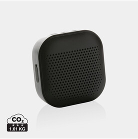 Soundbox 3W Lautsprecher aus RCS recyceltem Kunststoff schwarz bedrucken, Art.-Nr. P329.971