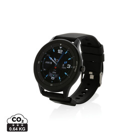 Swiss Peak Watch aus RCS recyceltem TPU schwarz bedrucken, Art.-Nr. P330.851