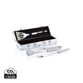 Grillset Classic silber, schwarz bedrucken, Art.-Nr. P422.172 Grillset Classic silber, schwarz bedrucken, Art.-Nr. P422.172