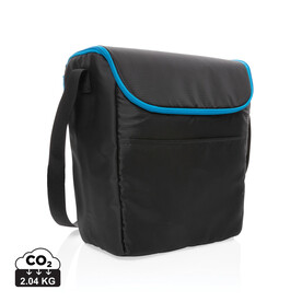 Explorer medium Outdoor Kühltasche schwarz, blau bedrucken, Art.-Nr. P422.361