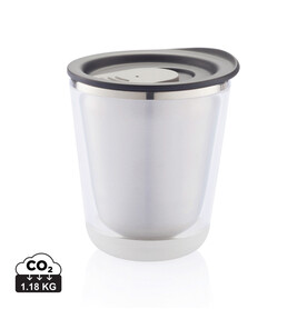 Dia Becher schwarz, grau bedrucken, Art.-Nr. P432.021