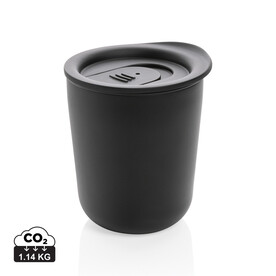 Antimikrobieller Kaffeebecher im klassischen Design schwarz bedrucken, Art.-Nr. P432.091 Antimikrobieller Kaffeebecher im klassischen Design schwarz bedrucken, Art.-Nr. P432.091