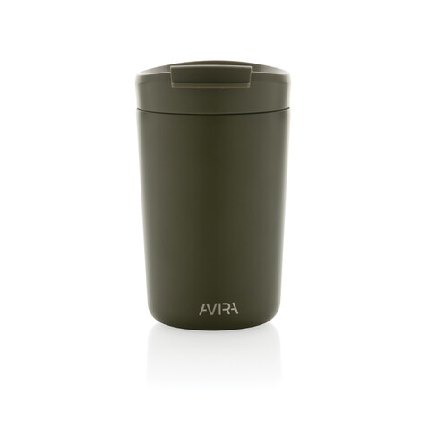 Avira Alya RCS recycelter Stainless-Steel Becher 300ml grün bedrucken, Art.-Nr. P438.028