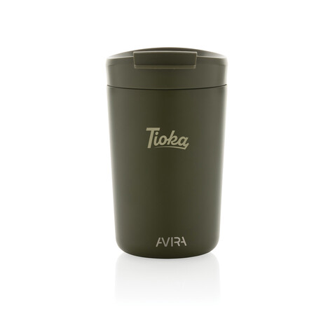 Avira Alya RCS recycelter Stainless-Steel Becher 300ml grün bedrucken, Art.-Nr. P438.028