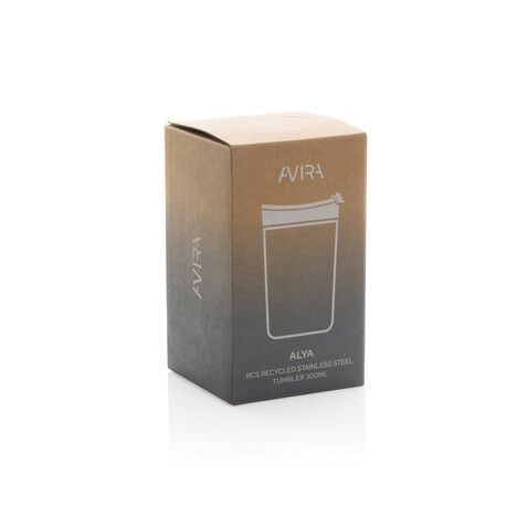 Avira Alya RCS recycelter Stainless-Steel Becher 300ml grün bedrucken, Art.-Nr. P438.028