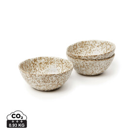 VINGA Nuvem Mini-Bowls, 3er-Set beige bedrucken, Art.-Nr. V267029