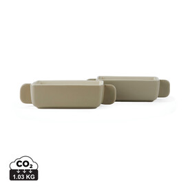 VINGA Monte Neu Mini-Schale 2er Set grau bedrucken, Art.-Nr. V270032