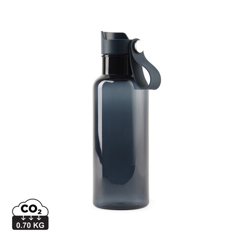 VINGA Balti 600ml Flasche aus RCS recyceltem PET navy blau bedrucken, Art.-Nr. V433015