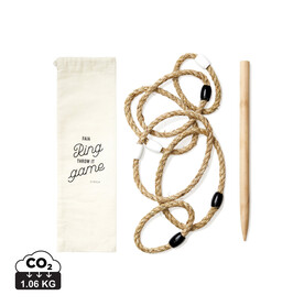 VINGA Faia Ring-Wurf-Spiel braun bedrucken, Art.-Nr. V4530019