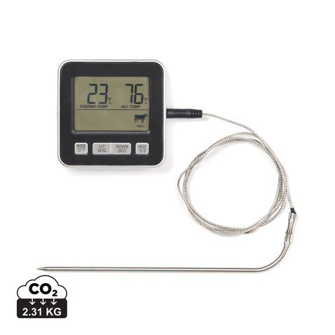VINGA Hays Thermometer schwarz bedrucken, Art.-Nr. 5124