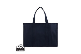 VINGA Hilo AWARE™ Maxi-Tasche aus recyceltem Canvas navy blau bedrucken, Art.-Nr. V762015