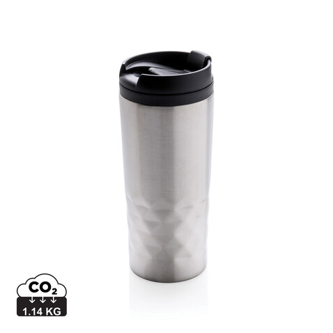 Geometrischer Becher silber bedrucken, Art.-Nr. P432.362