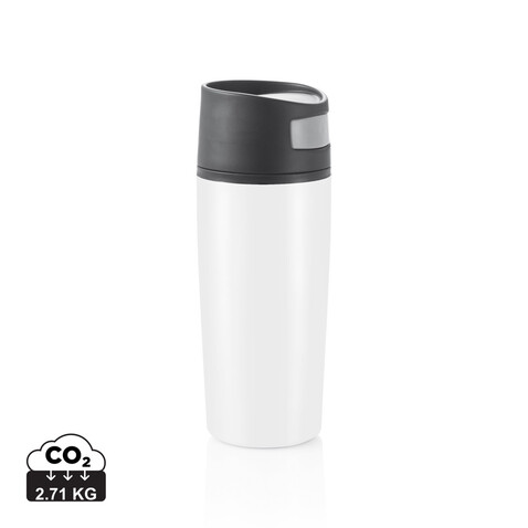 Auto Becher weiß, schwarz bedrucken, Art.-Nr. P432.453