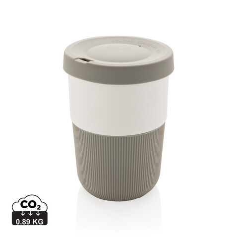 PLA Cup Coffee-To-Go 380ml grau bedrucken, Art.-Nr. P432.832