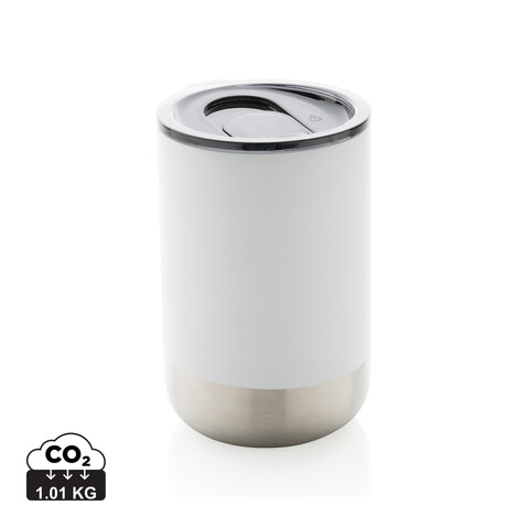 RCS recycelter Stainless Steel Becher weiß bedrucken, Art.-Nr. P433.063