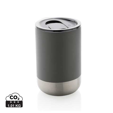 RCS recycelter Stainless Steel Becher grau bedrucken, Art.-Nr. P433.062